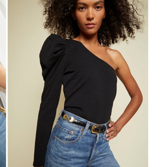 Nation LTD Sabrina One Shoulder Party Top - Picture 13 of 14